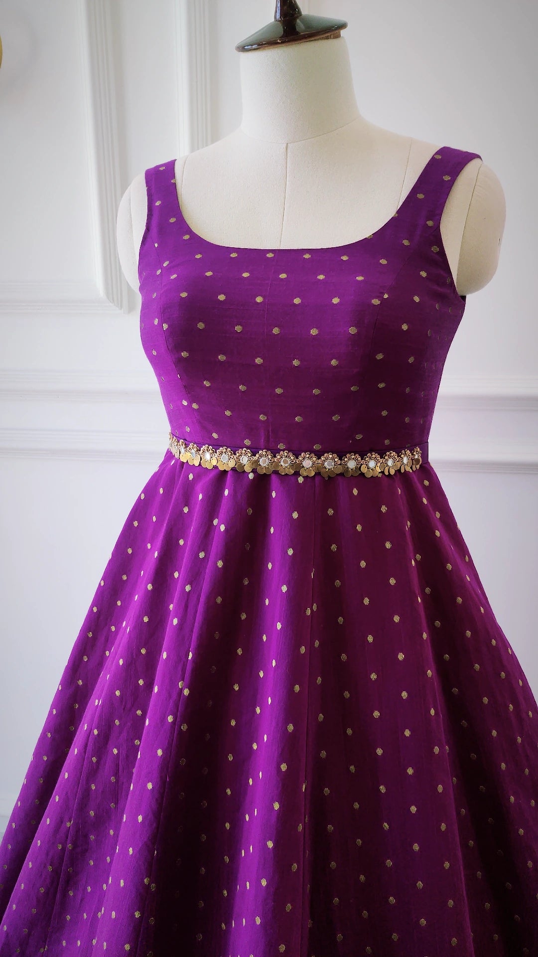 Purple Anarkali Set