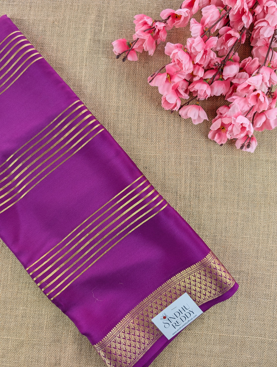 Pure Mysore Silk Crepe - Warm Purple