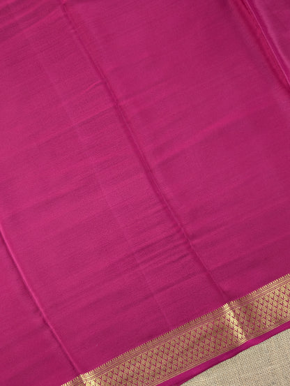 Pure Mysore Silk Crepe - Magenta Red