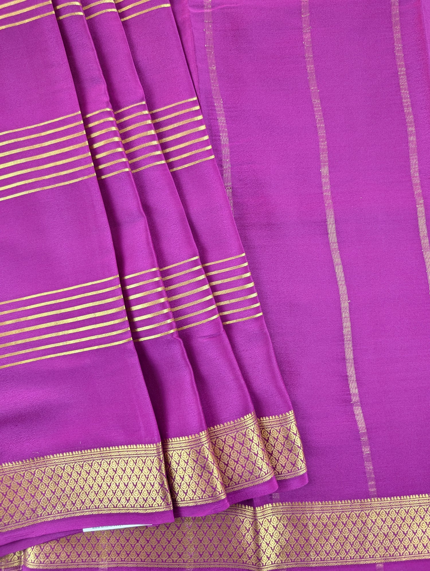 Pure Mysore Silk Crepe - Warm Purple