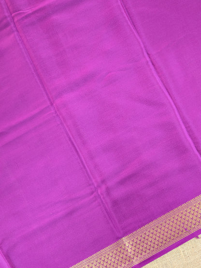 Pure Mysore Silk Crepe - Warm Purple